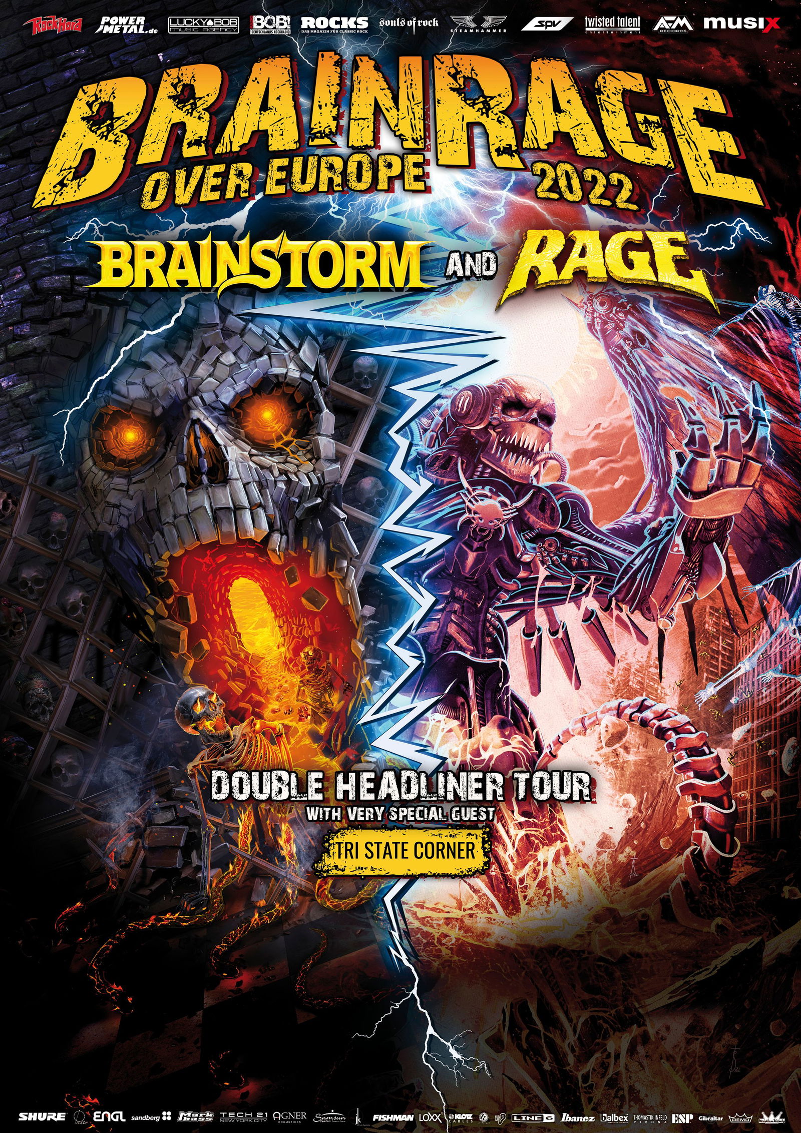 Brainrage Tourplakat Motiv