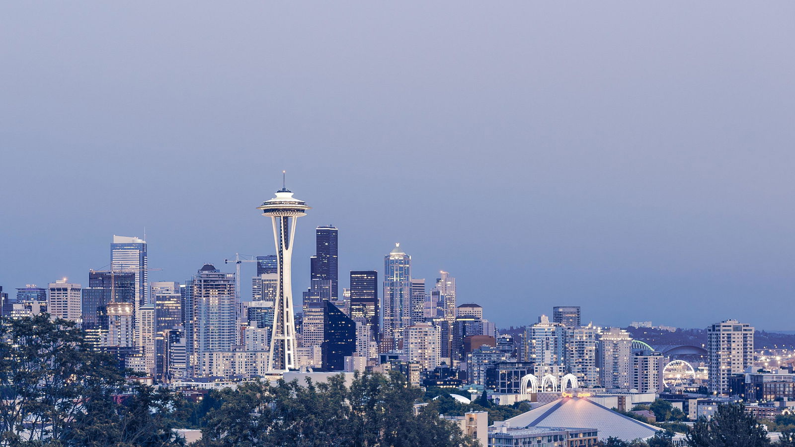 Seattle Panorama mit Space Needle