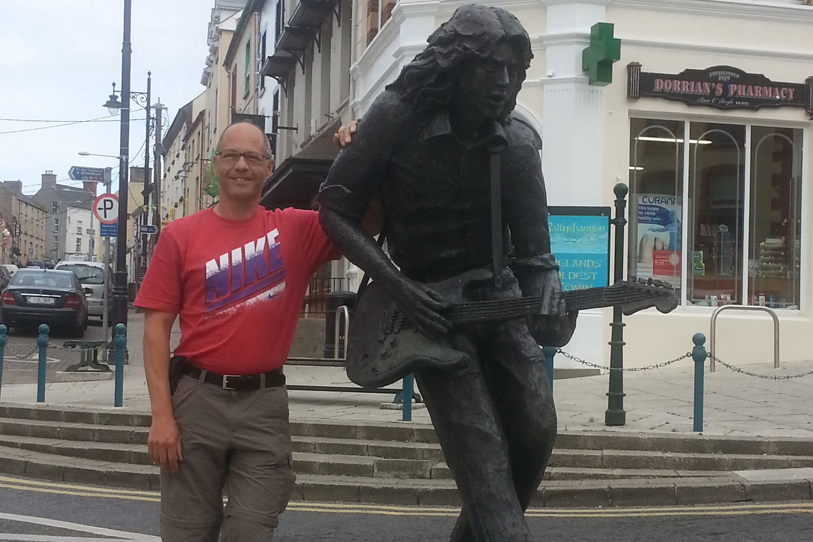 Rory Gallagher Statue in Ballyshannon