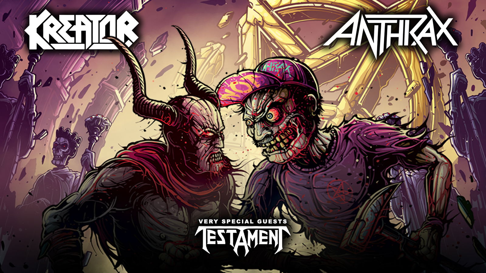 Kreator + Anthrax + Special Guest Testament 16:9