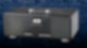 Schwarzes Radio (Modell Albrecht DR 690) in der BOB-Version mit Logo vor blauer Mauer mit Farbverlauf.