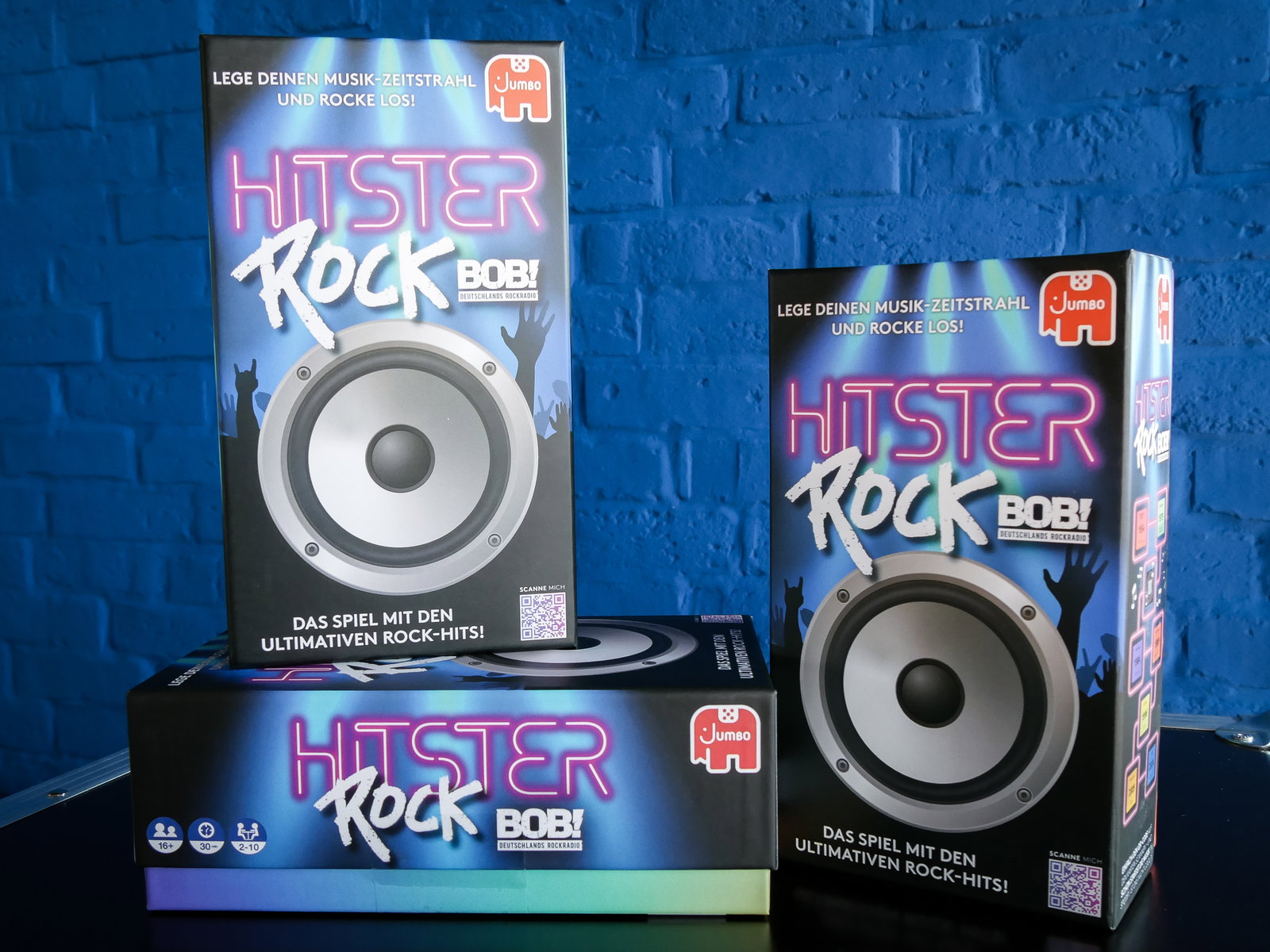 Hitster Rock Edition Spiel aufgebaut
