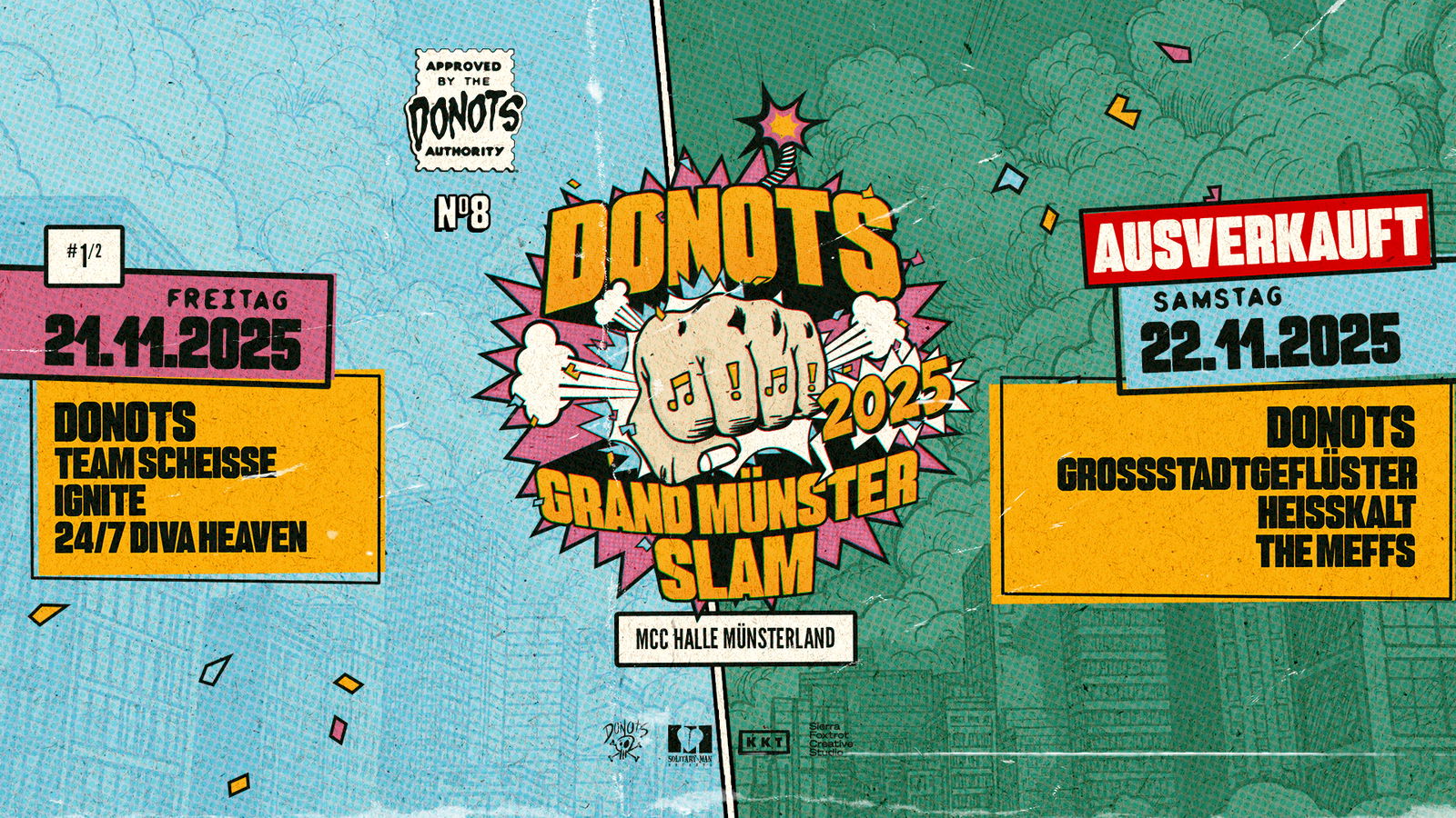 Donots Grand Münster Slam Plakat 2025