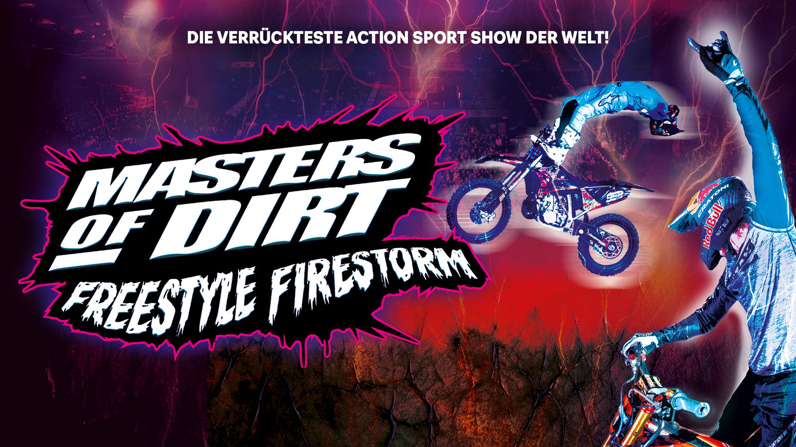 Plakat mit Motiv von "Masters of Dirt – Freestylle Firestorm"