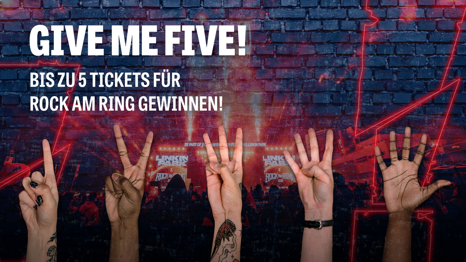 Give Me Five: Hier bis zu 5 Tickets für Rock am Ring gewinnen!