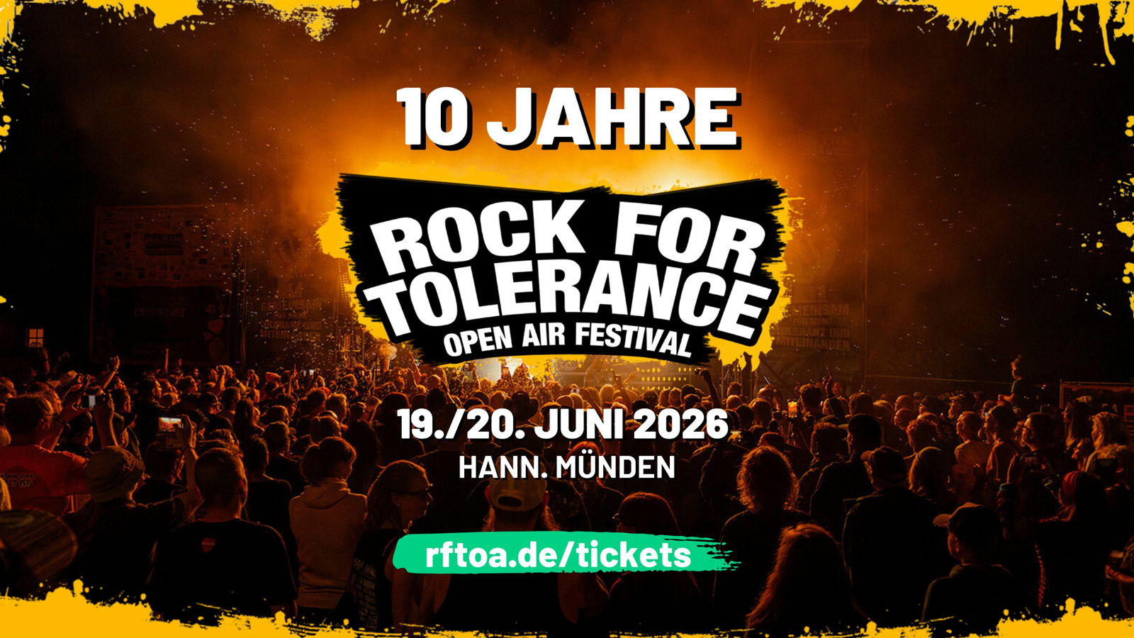 Rock for Tolerance Open Air Festival Banner