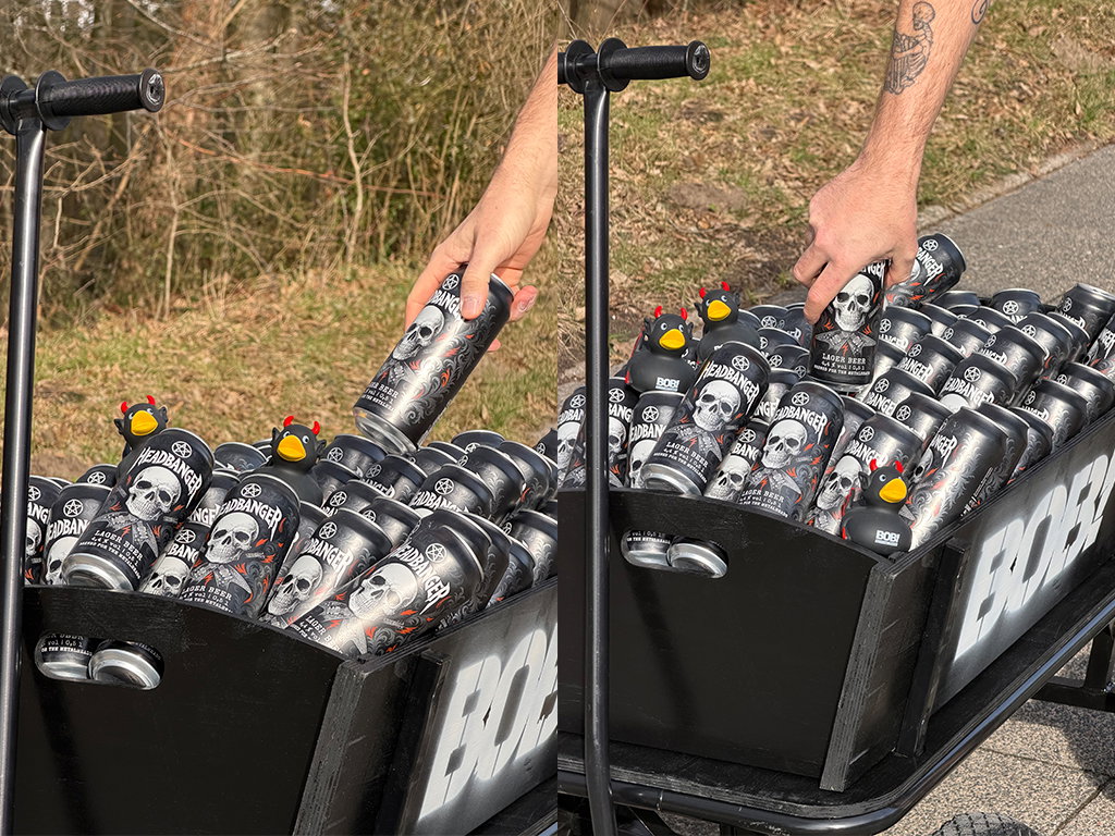 BOBs Bollerwagen – gefüllt mit HEADBANGER Bier