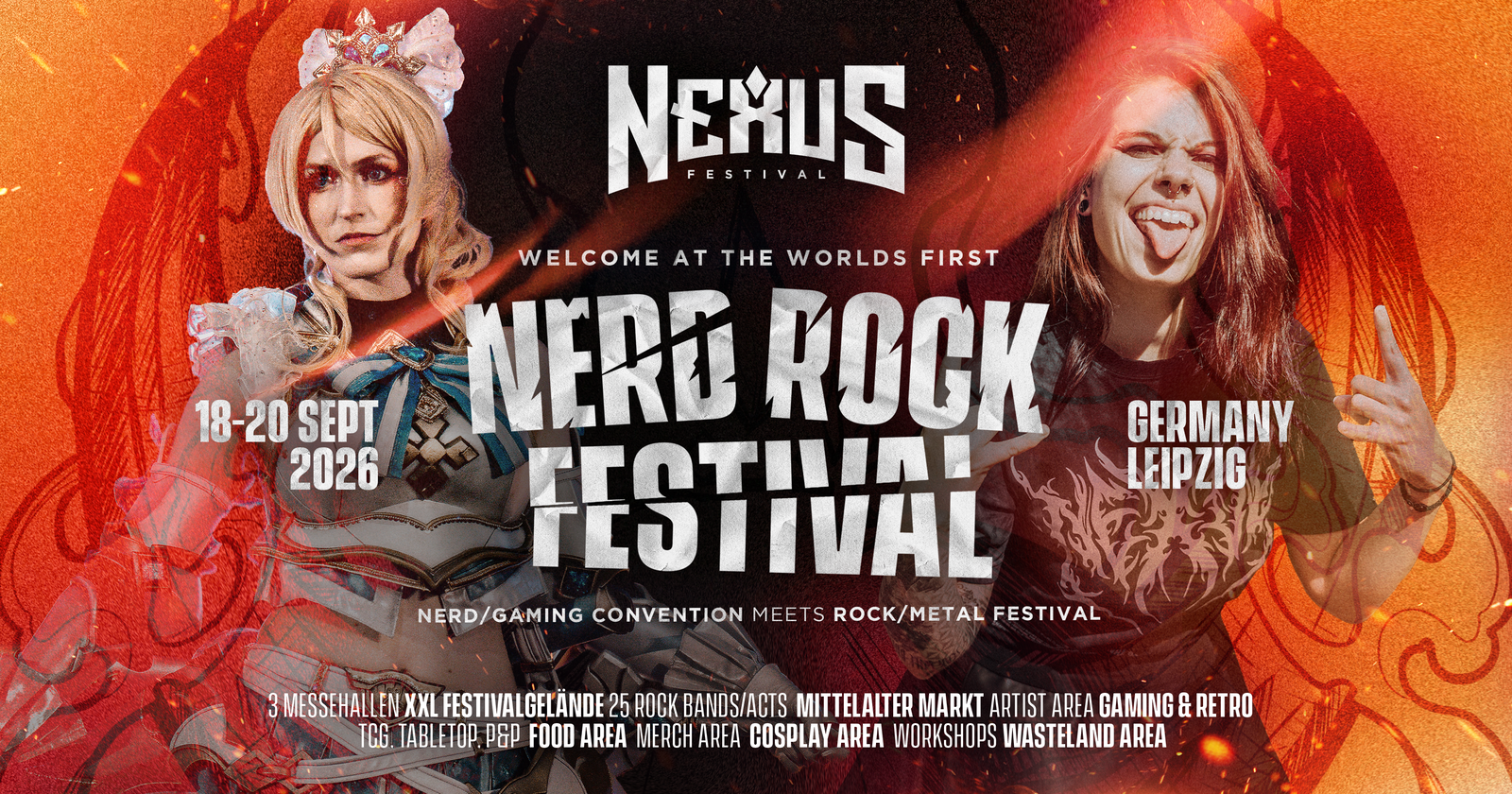 NEXUS Nerd Rock Festival Banner 2026