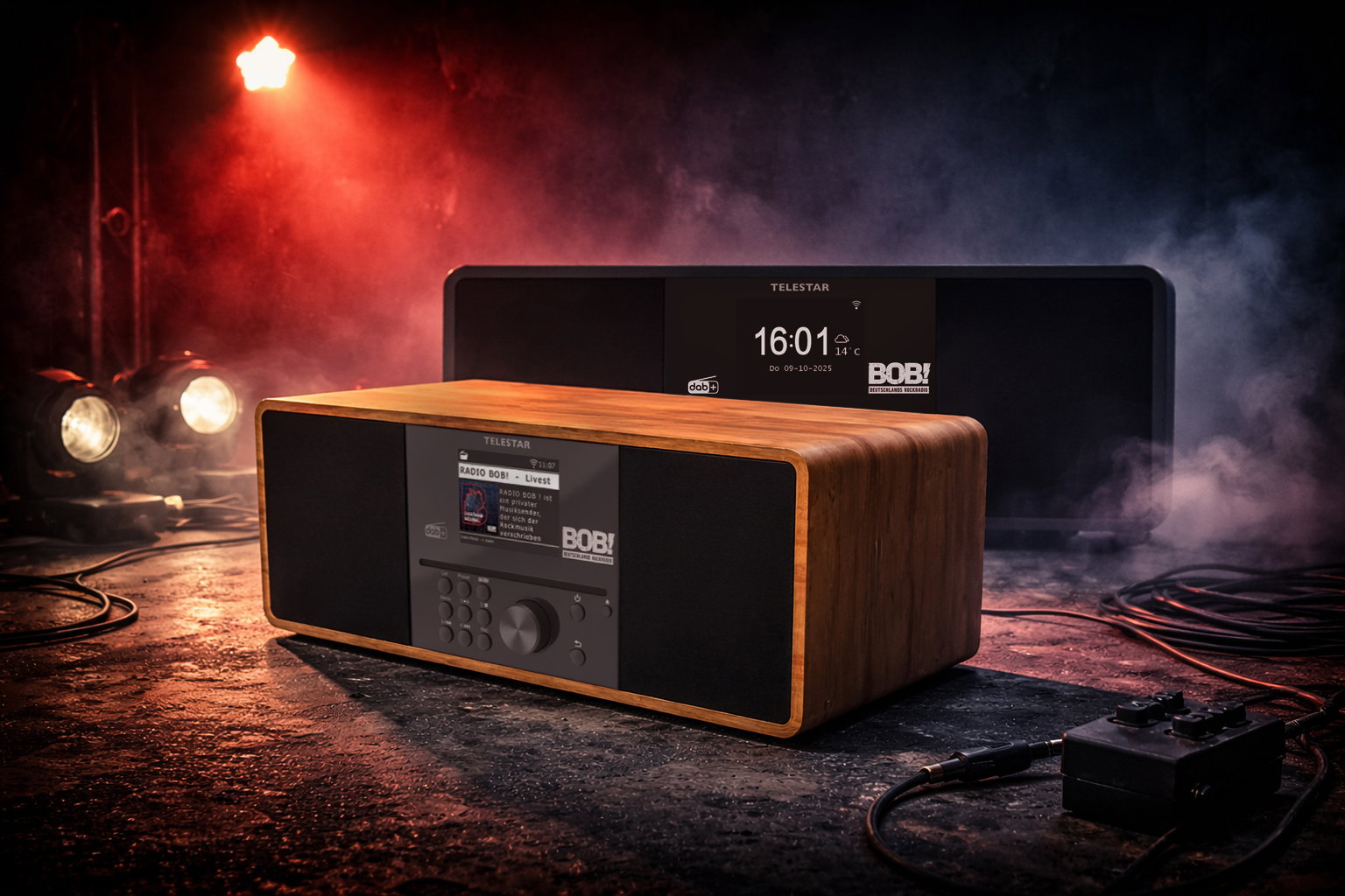 BOBs ROCK-RADIO 2.0 DAB+ Radio für Zuhause – Holz oder Schwarz