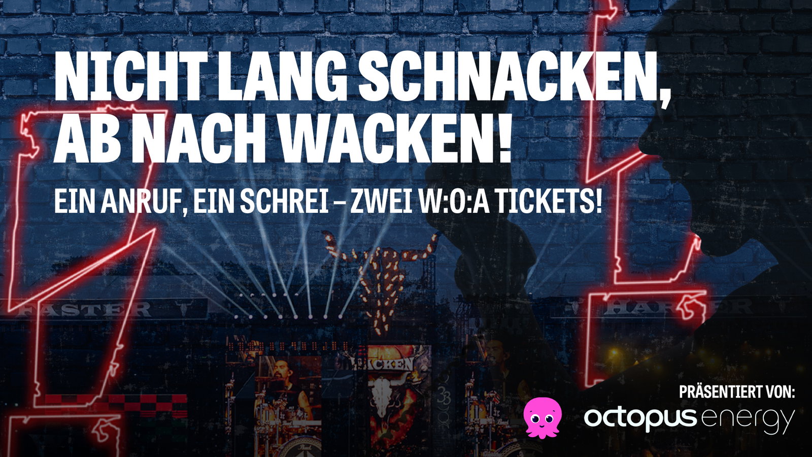 Nicht lang schnacken, ab nach Wacken: Alle Infos zum Gewinnspiel – präsentiert von Octopus Energy