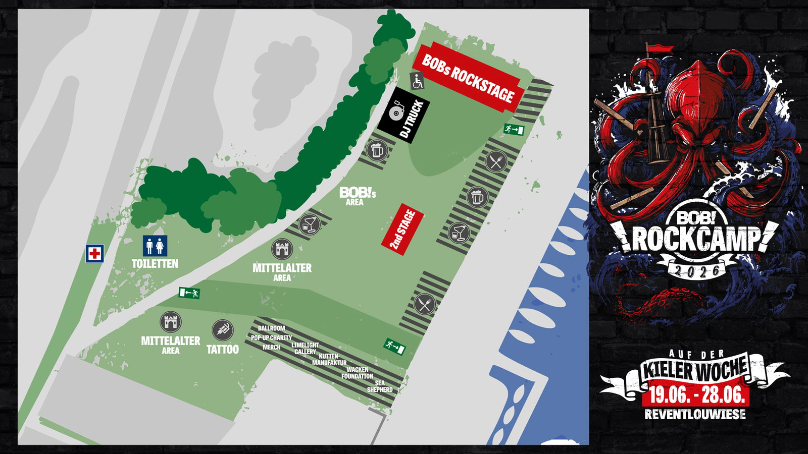BOBs ROCKCAMP: Lageplan