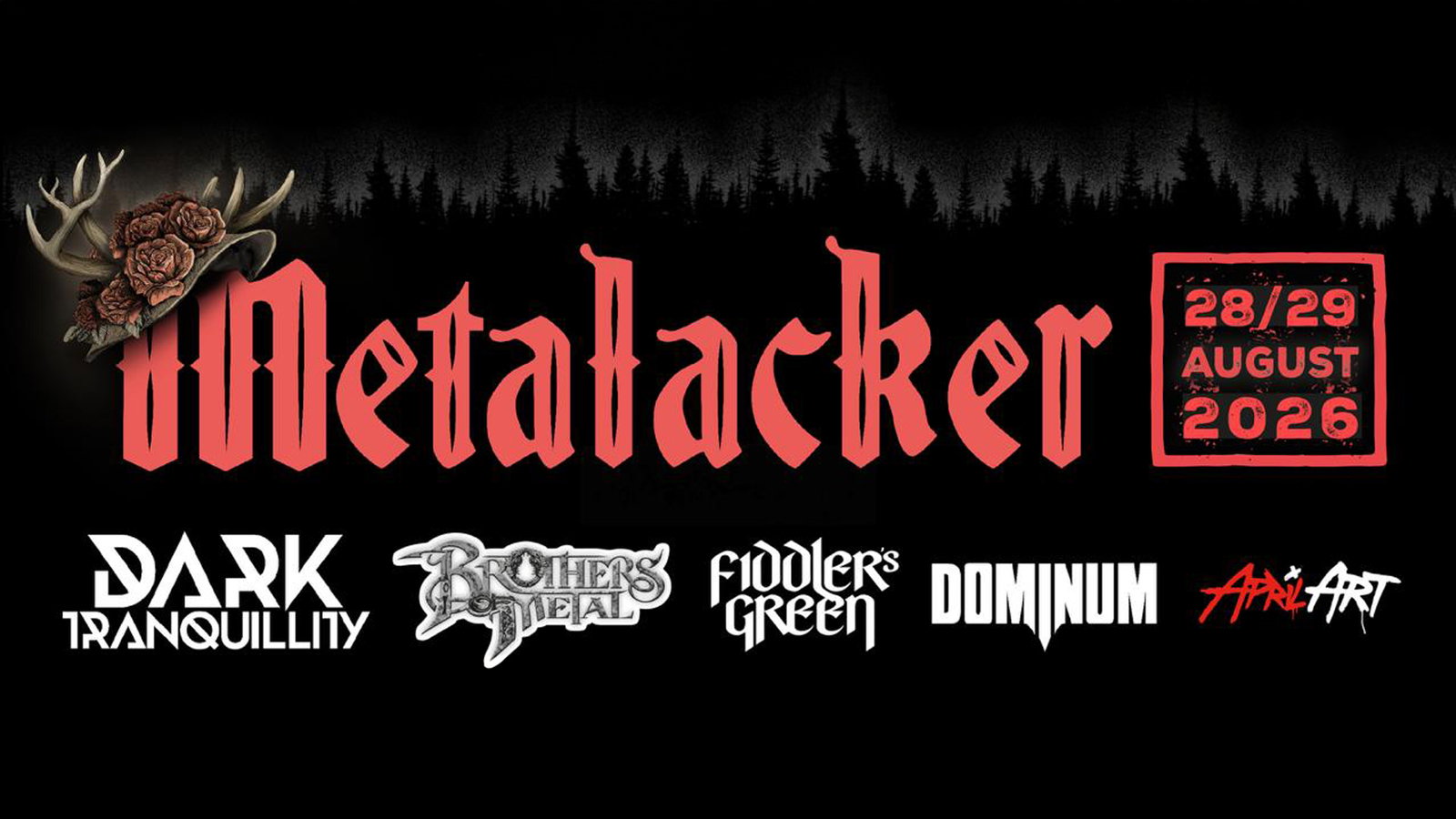 Metalacker Festival mit Bandlogo
