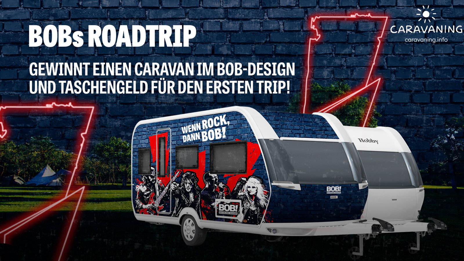 BOBs ROADTRIP: Gewinnt einen BOB-Caravan und 500 Euro Taschengeld