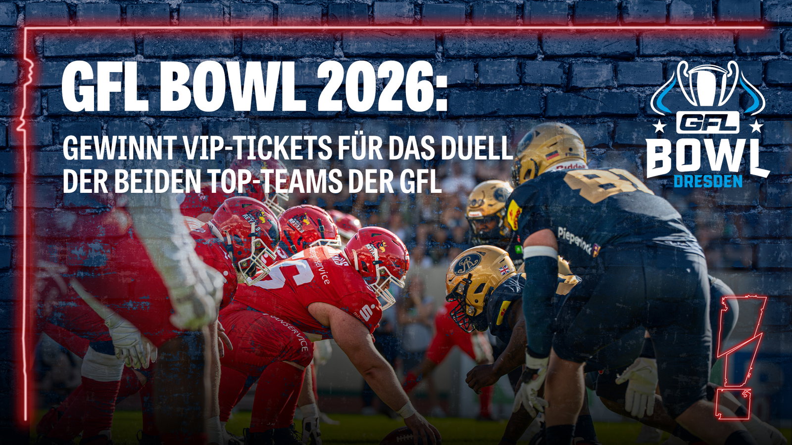 GFL Bowl 2026: Hier VIP-Tickets gewinnen!