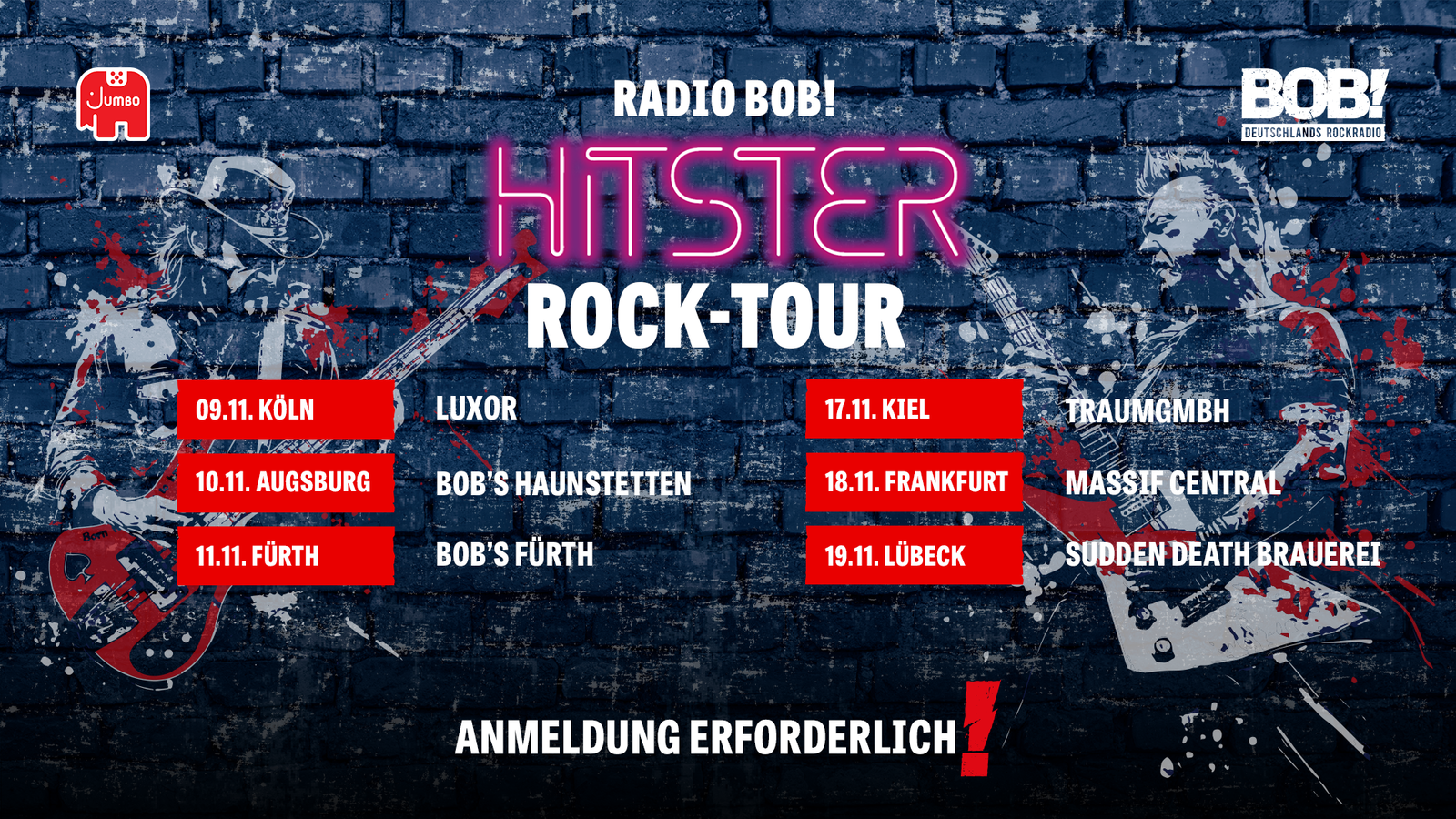 Hitster Rock-Tour: Alle Termine auf einen Blick! 