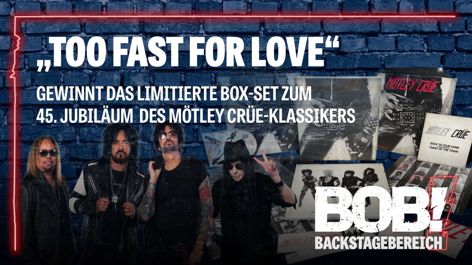 "Too Fast For Love": Gewinnt das limitierte Box-Set von Mötley Crüe