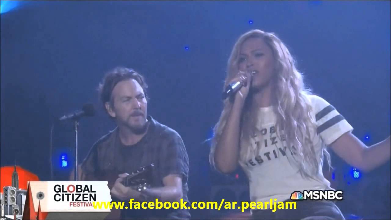 Eddie Vedder feat. Beyoncé - Redemption Song @Global Citizen Festival 2015