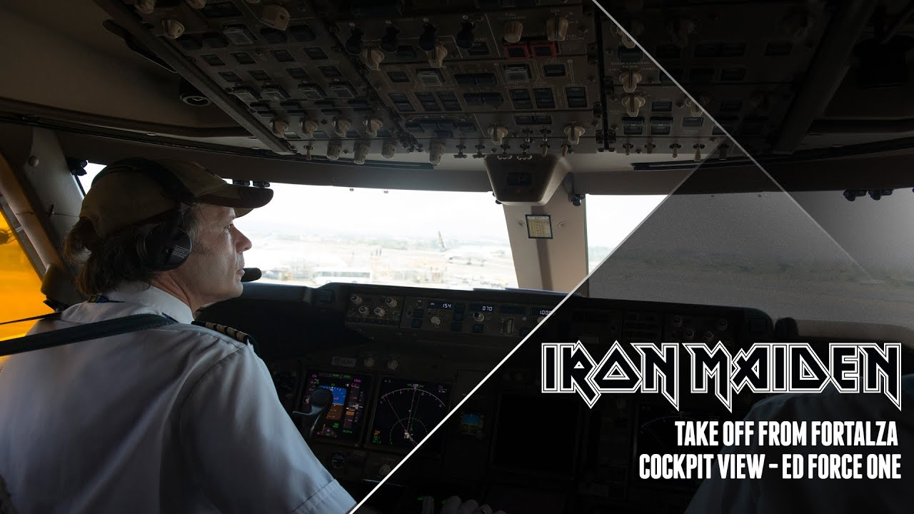 Iron Maiden - Ed Force One take off from Fortaleza