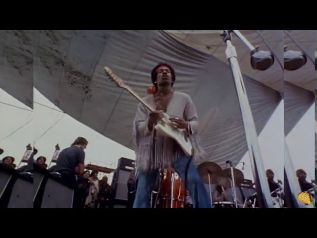 Jimi Hendrix plays the Star Spangled Banner [Woodstock 1969] National Anthem on Guitar