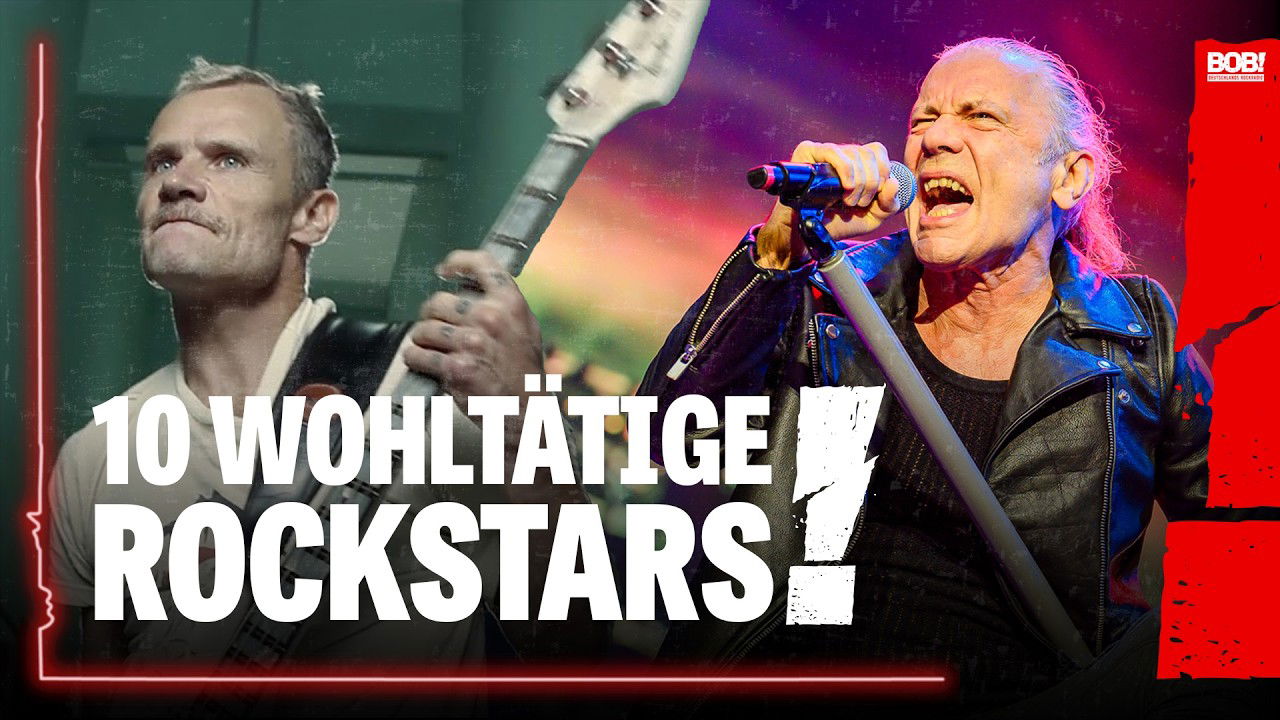10 wohltätige Rockstars