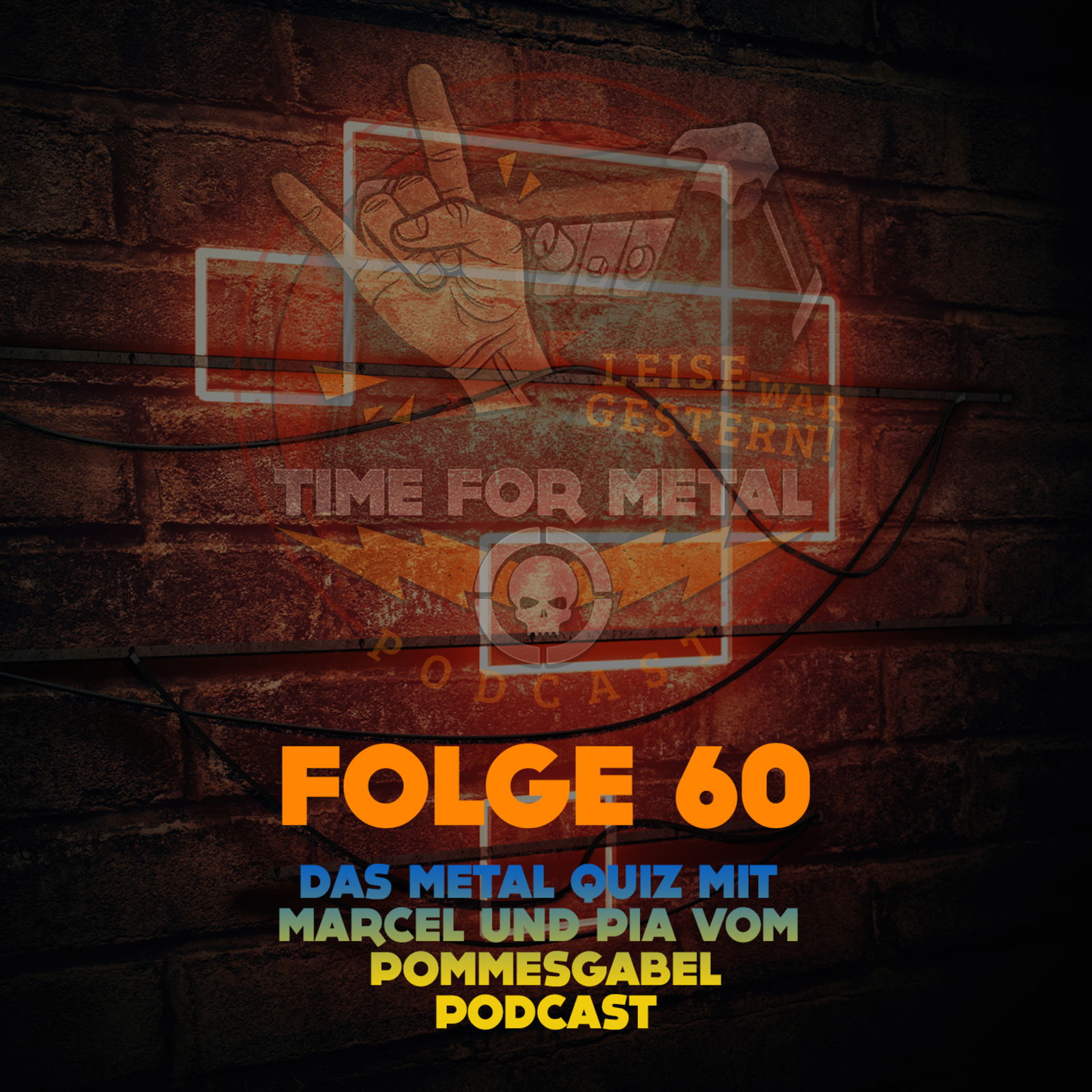 Folge 60 - DAS Metal Quiz mit Marcel und Pia von Pommesgabel Podcast
